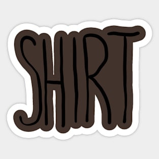 Shirt shirt Sticker